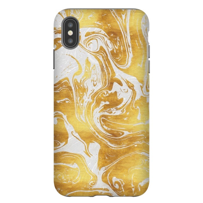 iPhone Xs Max StrongFit White Dragon Marble by Art Design Works