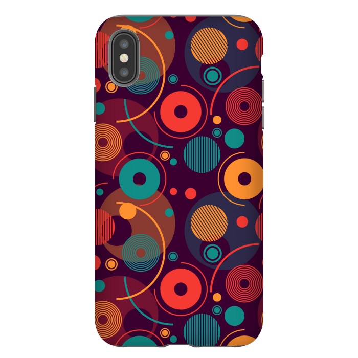iPhone Xs Max StrongFit colorful rounded shapes by TMSarts