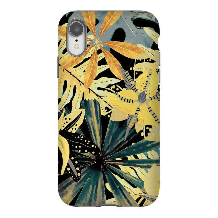 iPhone Xr StrongFit Abstract Foliage Aloha Jungle  by  Utart