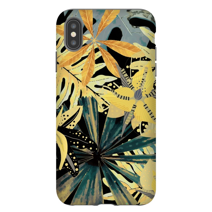 iPhone Xs Max StrongFit Abstract Foliage Aloha Jungle  by  Utart
