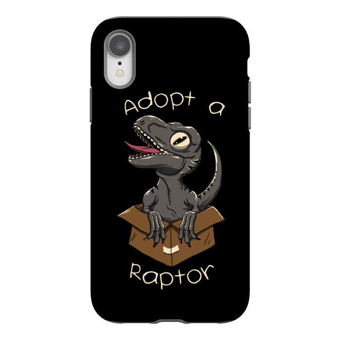 iPhone Xr StrongFit Adopt a Raptor by Vincent Patrick Trinidad