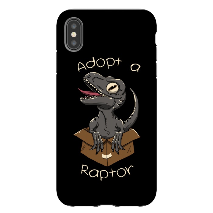 iPhone Xs Max StrongFit Adopt a Raptor by Vincent Patrick Trinidad