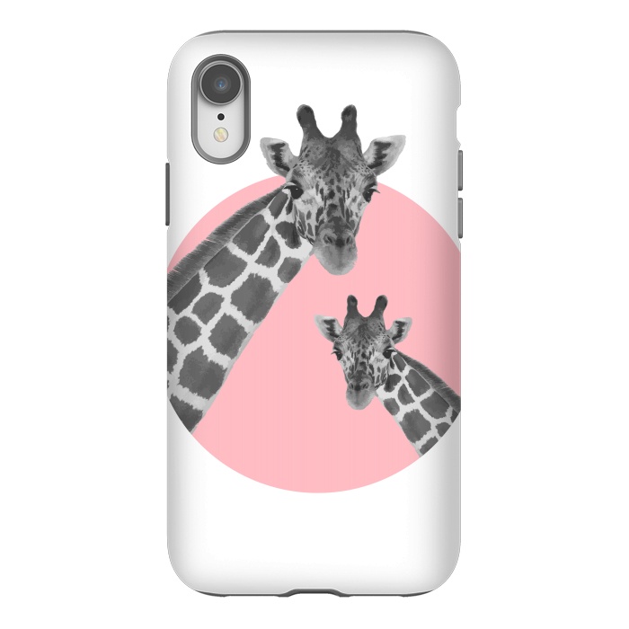 iPhone Xr StrongFit Giraffe Love by MUKTA LATA BARUA