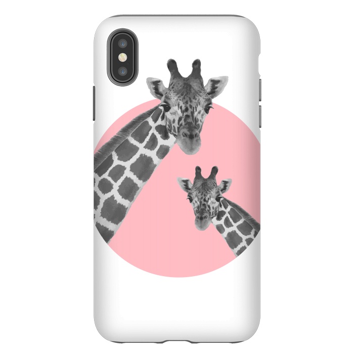 iPhone Xs Max StrongFit Giraffe Love by MUKTA LATA BARUA