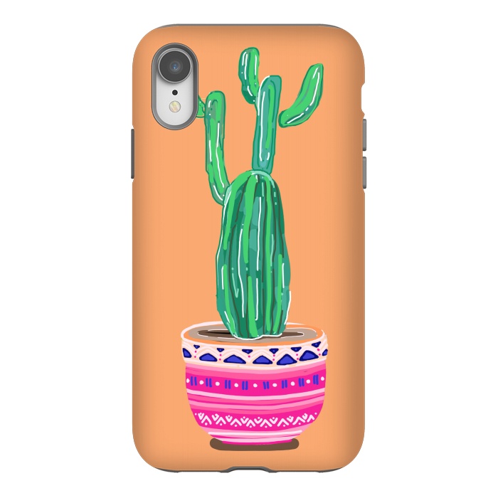 iPhone Xr StrongFit Cacti Plant by MUKTA LATA BARUA