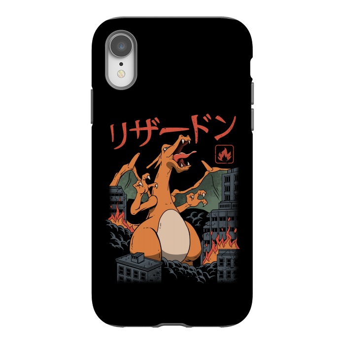 iPhone Xr StrongFit Fire Kaiju by Vincent Patrick Trinidad