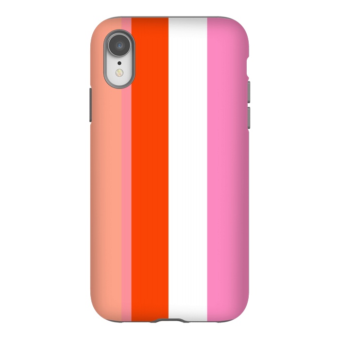 iPhone Xr StrongFit Colorful Stripes by MUKTA LATA BARUA