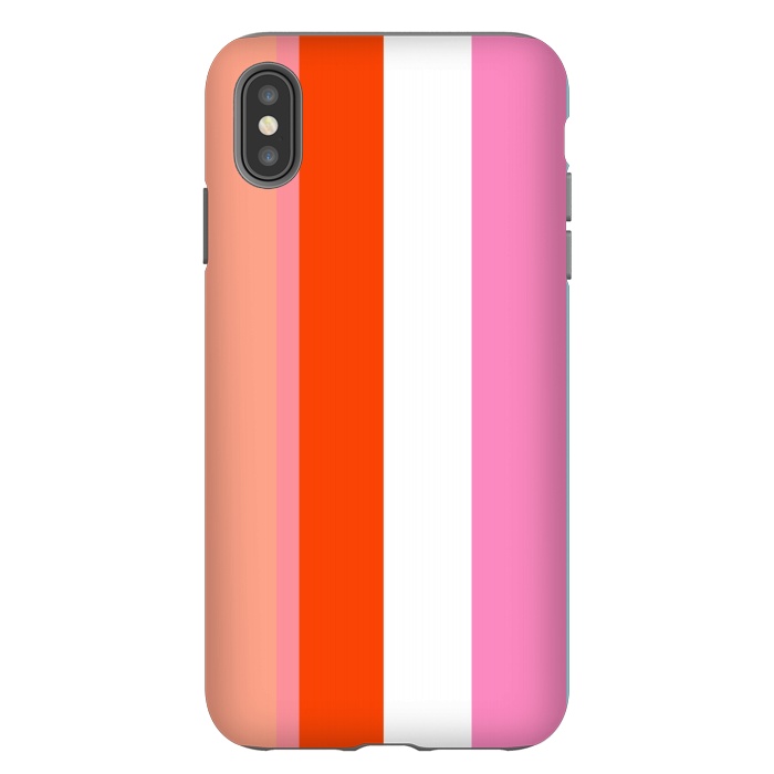 iPhone Xs Max StrongFit Colorful Stripes by MUKTA LATA BARUA