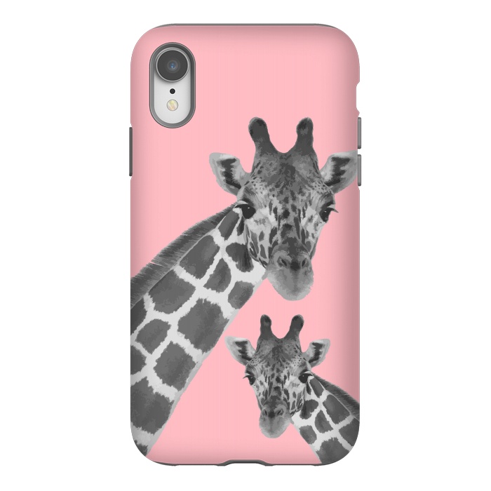 iPhone Xr StrongFit Giraffe Love 2 by MUKTA LATA BARUA