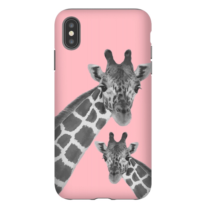 iPhone Xs Max StrongFit Giraffe Love 2 by MUKTA LATA BARUA
