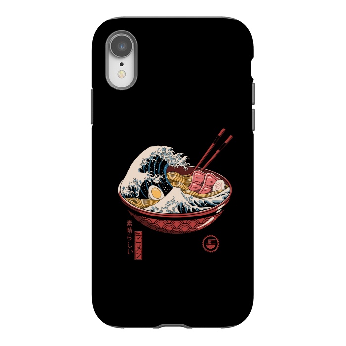 iPhone Xr StrongFit Great Ramen Wave by Vincent Patrick Trinidad