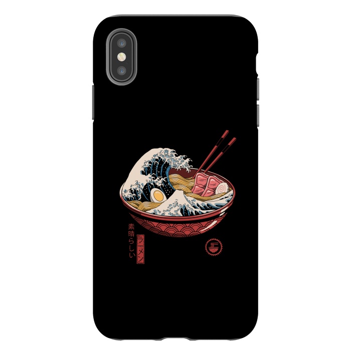 iPhone Xs Max StrongFit Great Ramen Wave by Vincent Patrick Trinidad