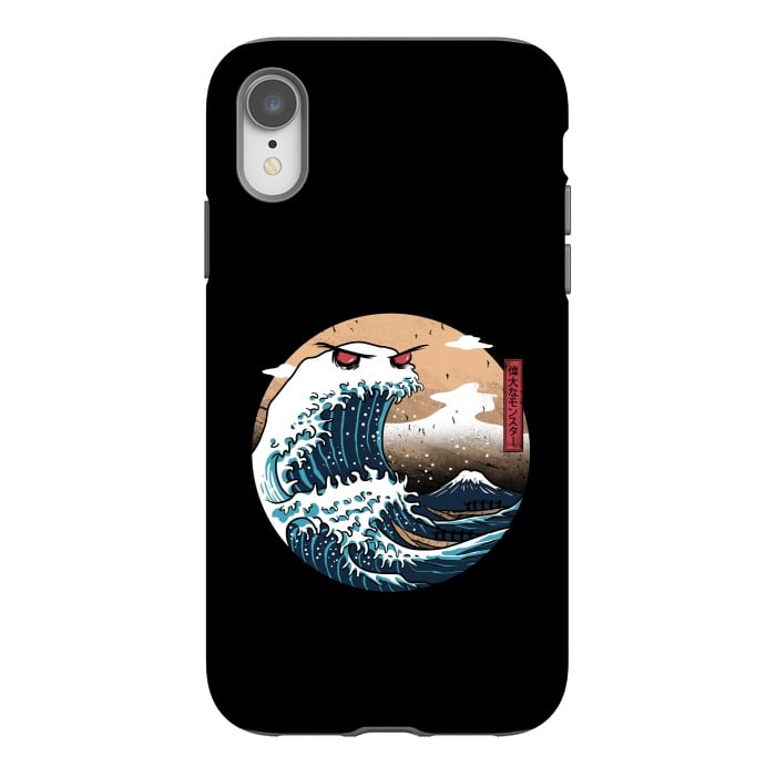 iPhone Xr StrongFit The Great Monster of Kanagawa por Vincent Patrick Trinidad