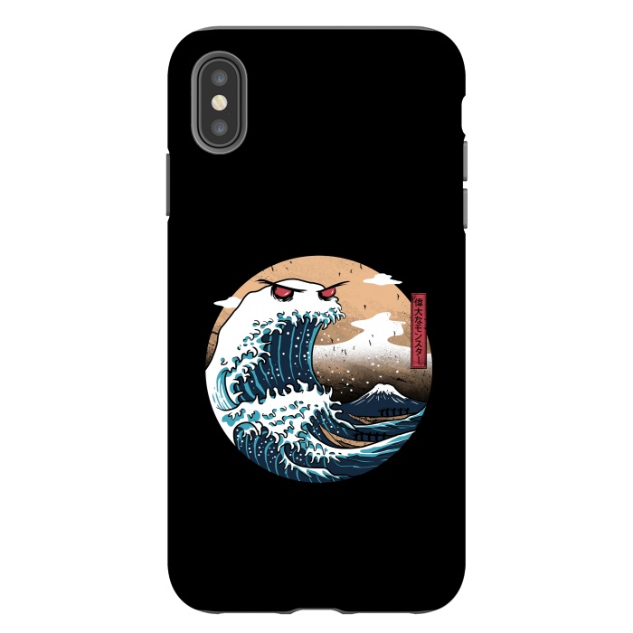 iPhone Xs Max StrongFit The Great Monster of Kanagawa by Vincent Patrick Trinidad