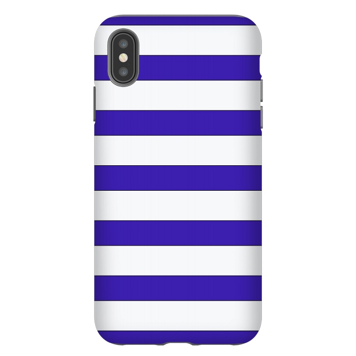 iPhone Xs Max StrongFit white purple stripes by Vincent Patrick Trinidad