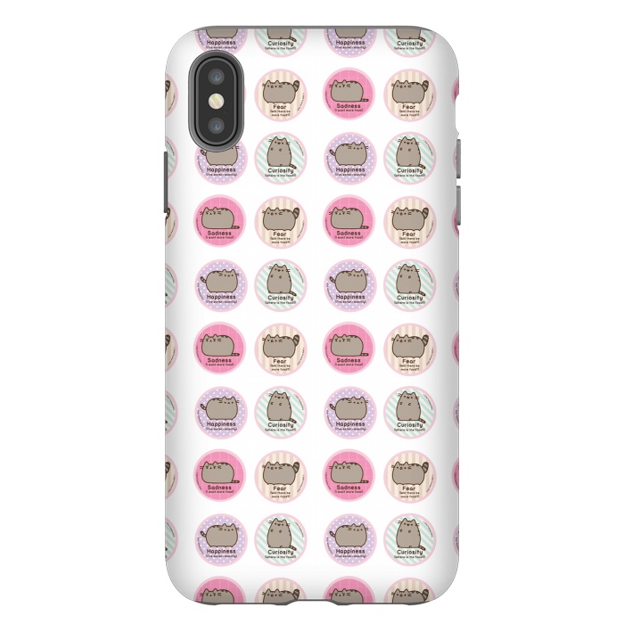 iPhone Xs Max StrongFit pusheen cat by Vincent Patrick Trinidad