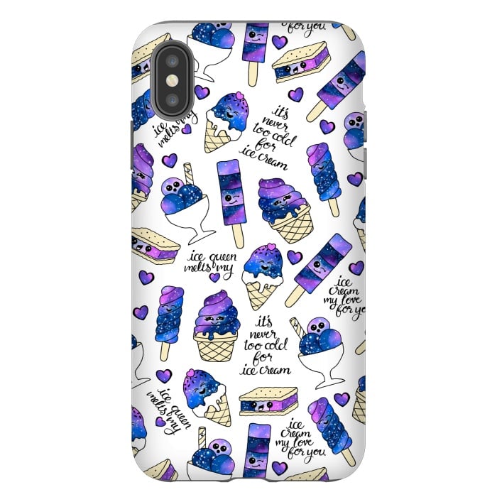 iPhone Xs Max StrongFit Galaxy Ice Cream by gingerlique