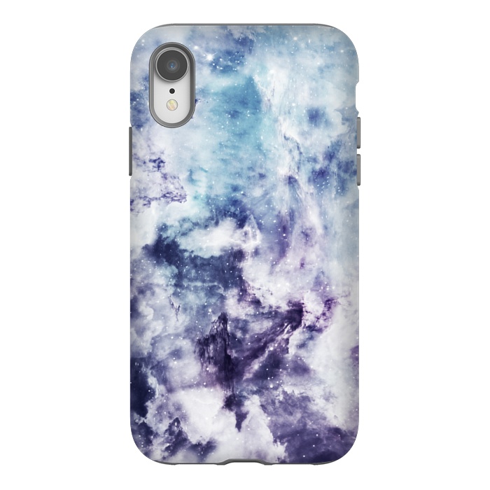 iPhone Xr StrongFit Blue purple marble by Jms