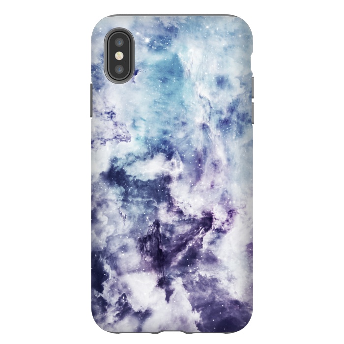 iPhone Xs Max StrongFit Blue purple marble by Jms