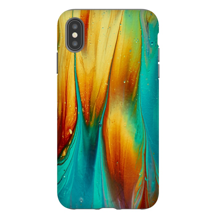 iPhone Xs Max StrongFit Colorful Ink Marble by  Utart
