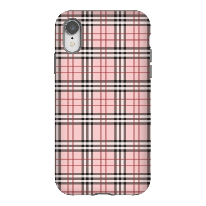 iPhone Xr StrongFit Luxury Plaid by Quirk It Up