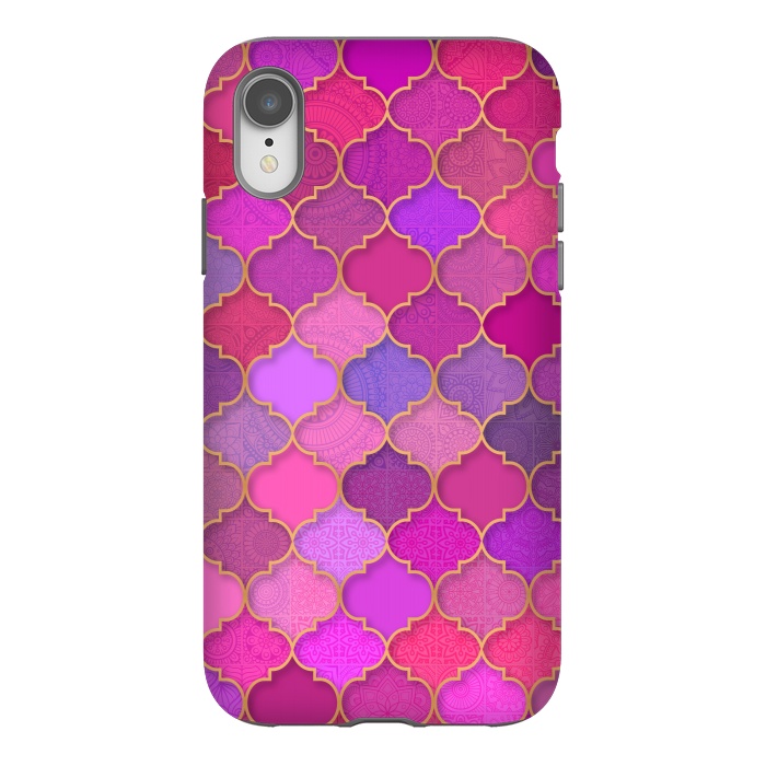 iPhone Xr StrongFit Moroccan Tiles Pattern by Quirk It Up