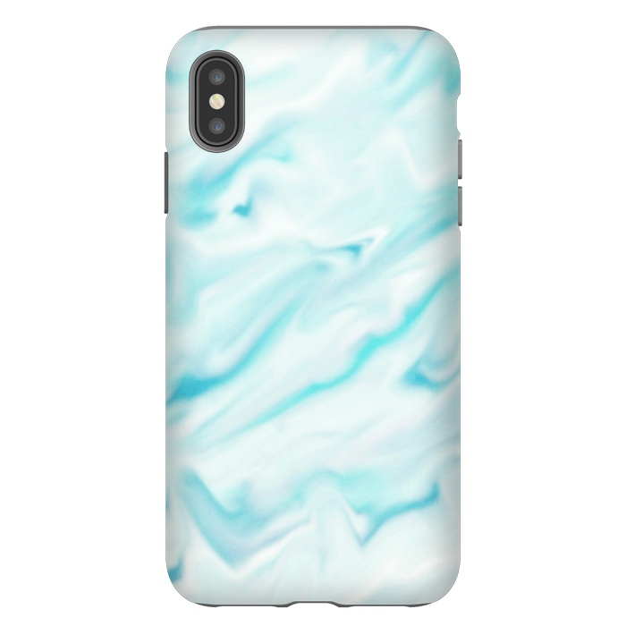 iPhone Xs Max StrongFit Mint blue abstract paint by Jms