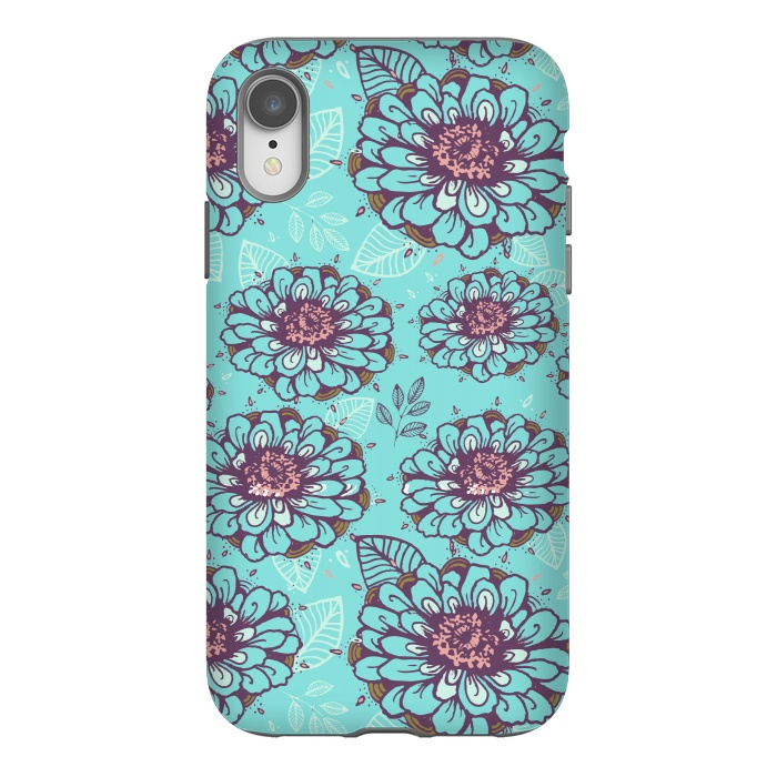 iPhone Xr StrongFit Floral Garden  by Rose Halsey
