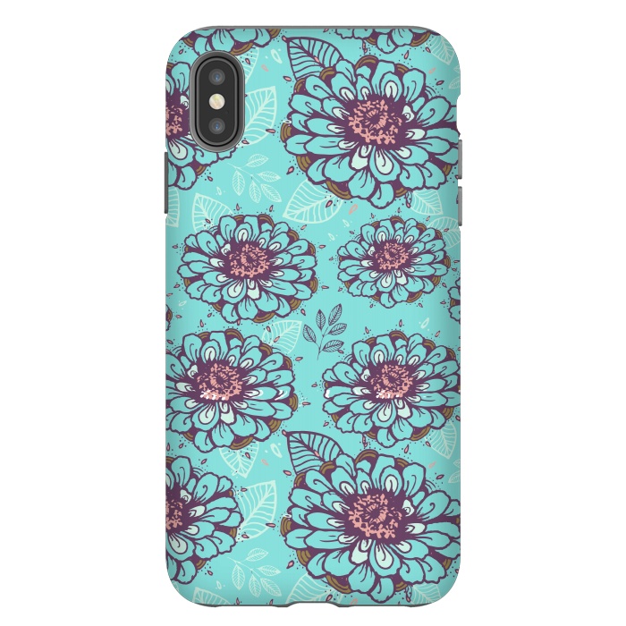 iPhone Xs Max StrongFit Floral Garden  by Rose Halsey
