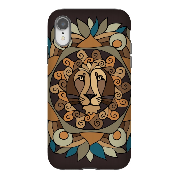 iPhone Xr StrongFit MandaLion by Majoih