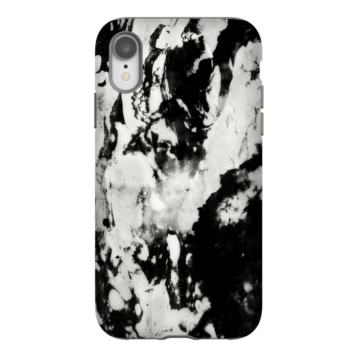 iPhone Xr StrongFit White black marble by Jms