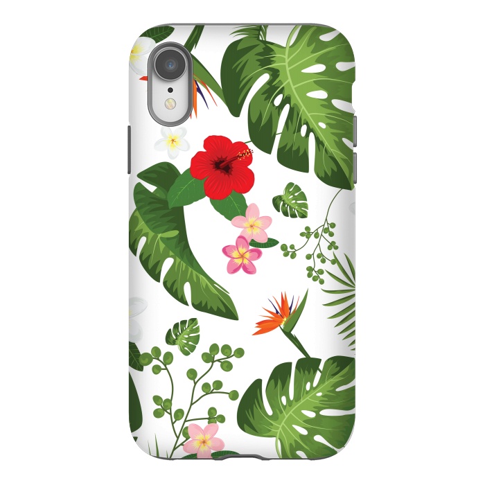 iPhone Xr StrongFit Tropical Flower Background by Bledi