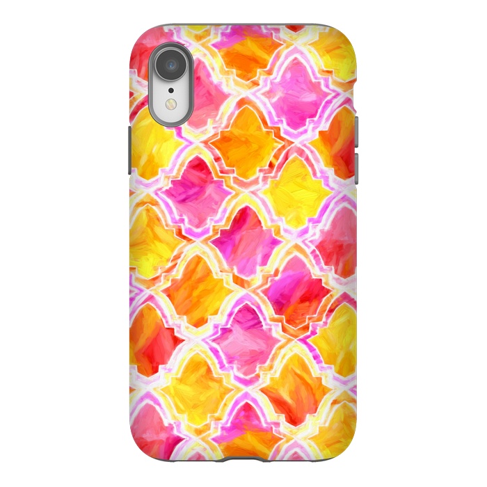 iPhone Xr StrongFit Marrakesh Inspired Moroccan In Sunset Colors  by Tigatiga