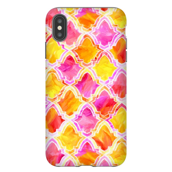 iPhone Xs Max StrongFit Marrakesh Inspired Moroccan In Sunset Colors  by Tigatiga