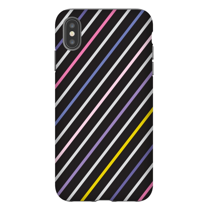 iPhone Xs Max StrongFit Scribble & Lines Pattern VI by Bledi
