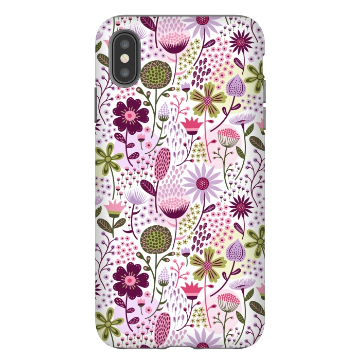 iPhone Xs Max StrongFit Celebration Floral by Portia Monberg