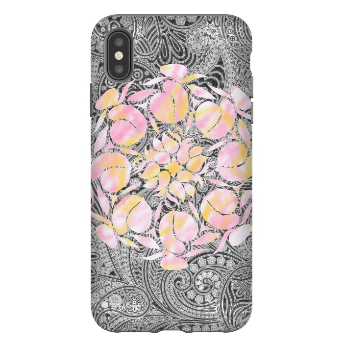 iPhone Xs Max StrongFit Paisley floral by Kashmira Baheti