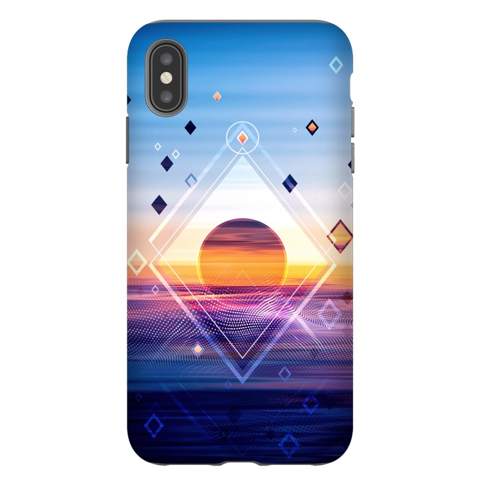 iPhone Xs Max StrongFit Abstract Geometric Collage II by Art Design Works