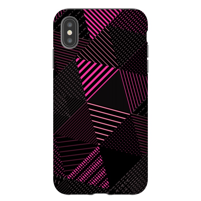 iPhone Xs Max StrongFit Triangles Pattern 2 by Bledi