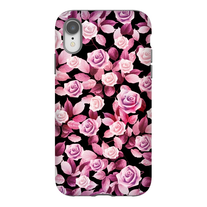 iPhone Xr StrongFit Pink roses by Jms