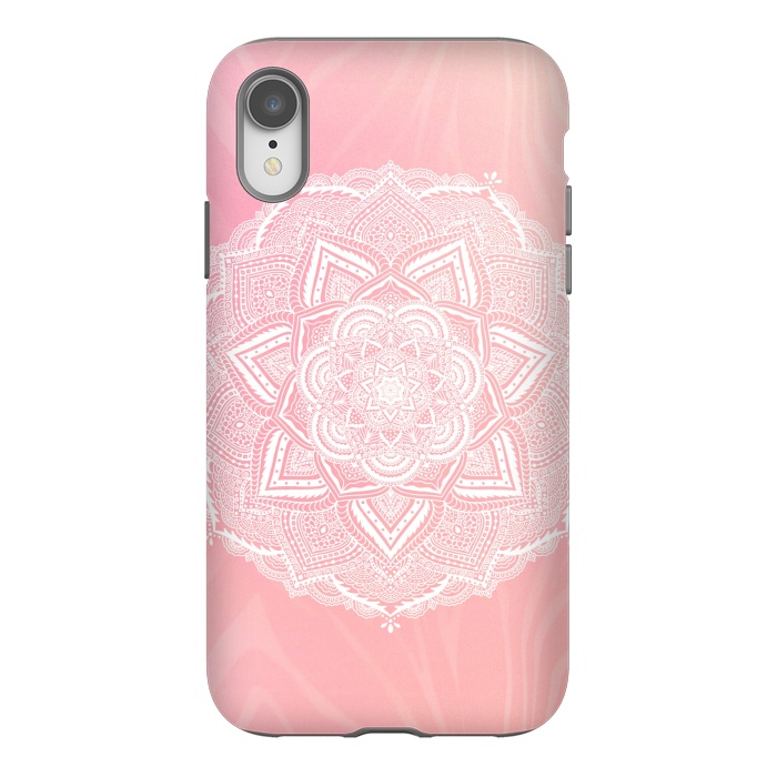 iPhone Xr StrongFit Cute pink mandala by Jms
