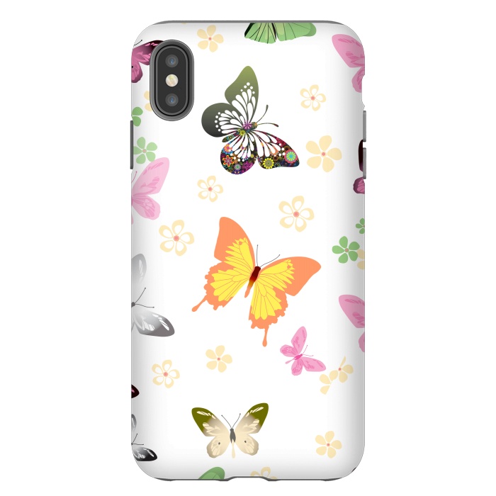 iPhone Xs Max StrongFit Butterflies (colorful butterflies) 3 by Bledi