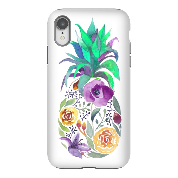 iPhone Xr StrongFit Pretty Pineapple by gingerlique