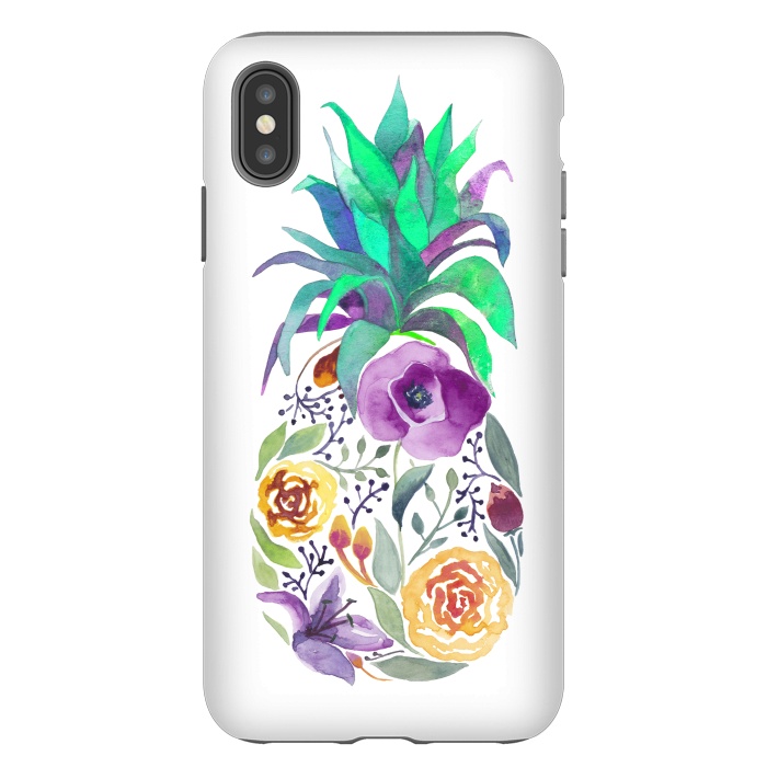 iPhone Xs Max StrongFit Pretty Pineapple by gingerlique