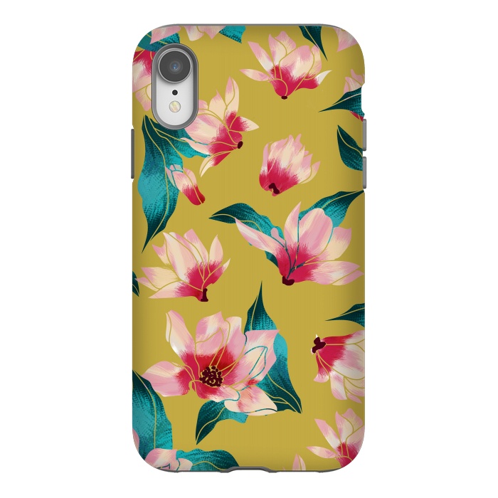 iPhone Xr StrongFit Floral Aura by Uma Prabhakar Gokhale