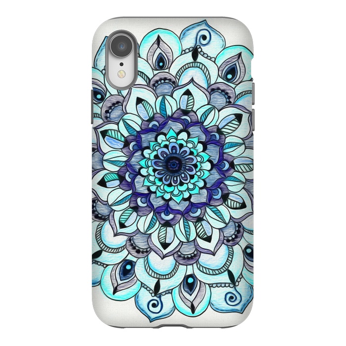 iPhone Xr StrongFit Peacock Mandala by Tangerine-Tane