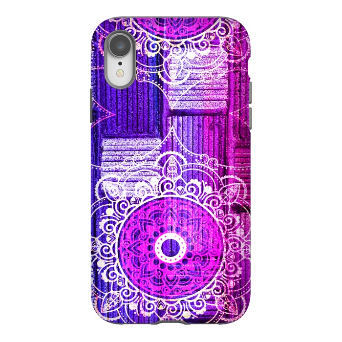 iPhone Xr StrongFit Purple Tapestry by Rossy Villarreal