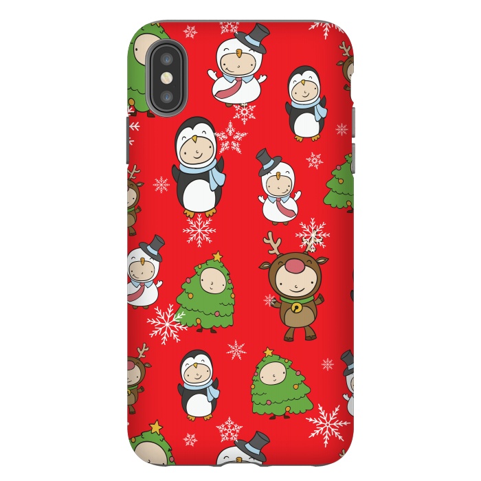 iPhone Xs Max StrongFit Children Christmas Costumes Pattern 2 by Bledi