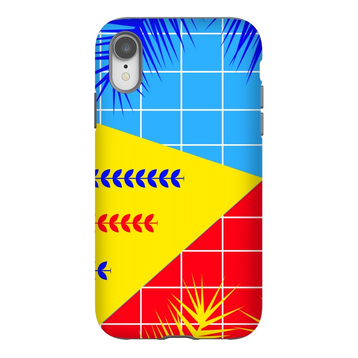 iPhone Xr StrongFit YELLOW TROPICAL PATTERN by MALLIKA