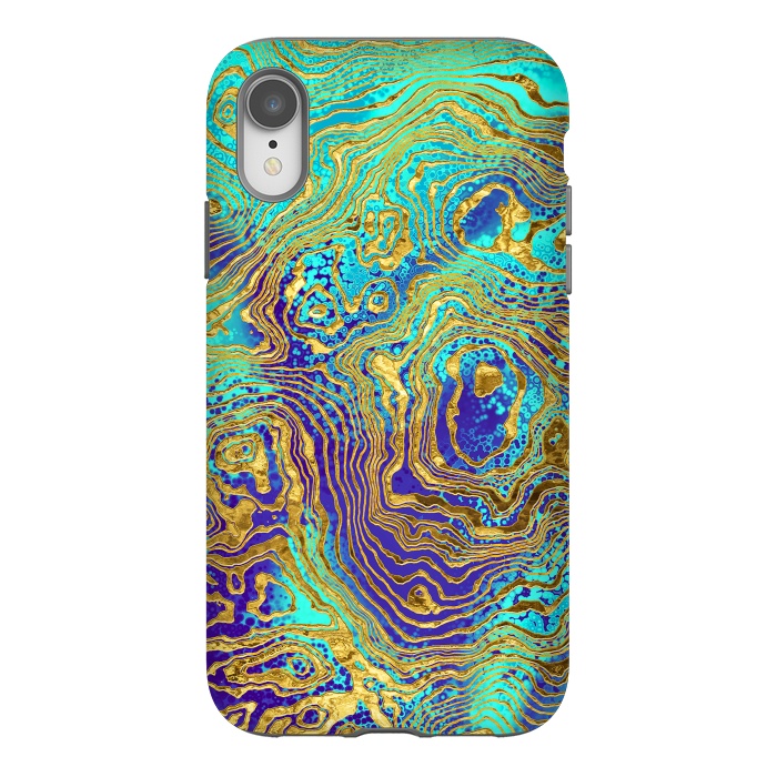 iPhone Xr StrongFit Abstract Marble IV by Art Design Works